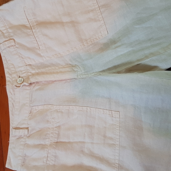 So Blue Sigrid Olsen 100% linen cropped pants. - Picture 2 of 9